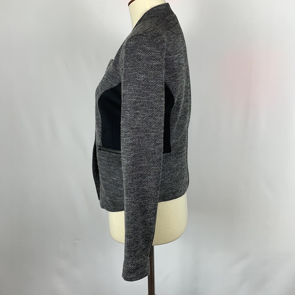 Halogen Gorgeous Tweed Blazer w/Black Trim & Zipper Pockets - Size Small - Picture 4 of 13
